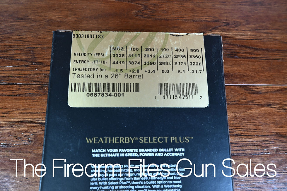Thumbnail: Weatherby 30-378 Wby Mag Select Plus 180gr Barnes TTSX Ammunition