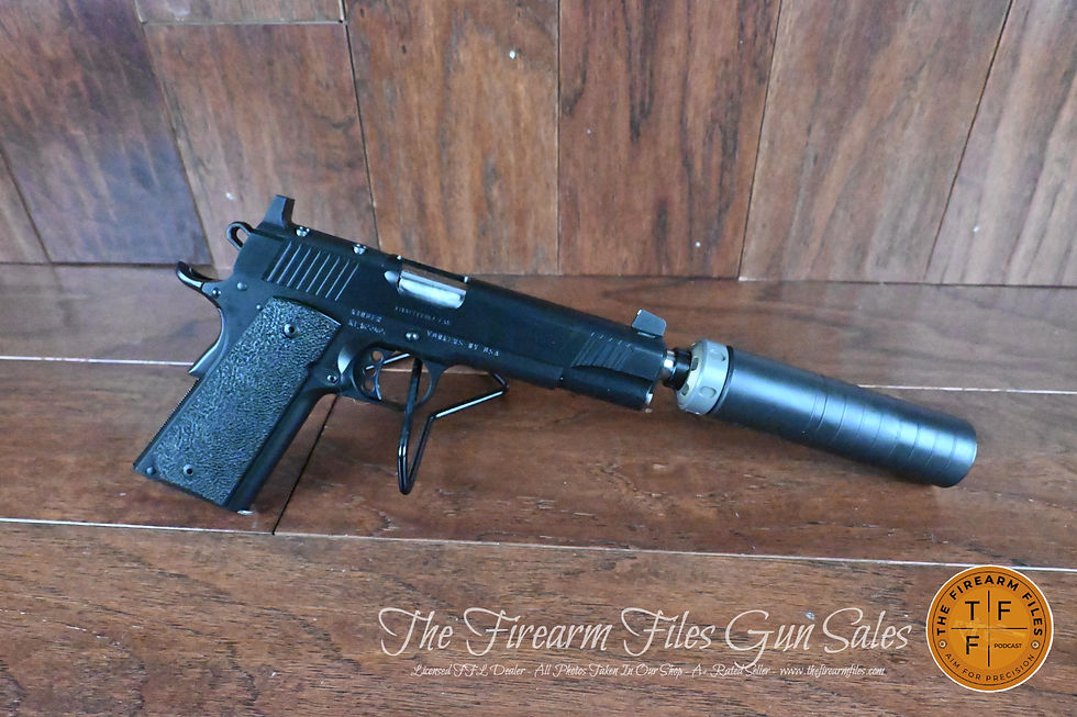 Thumbnail: Kimber Custom LW 1911 9mm Pistol, Threaded, Spectre 9mm Suppressor, New