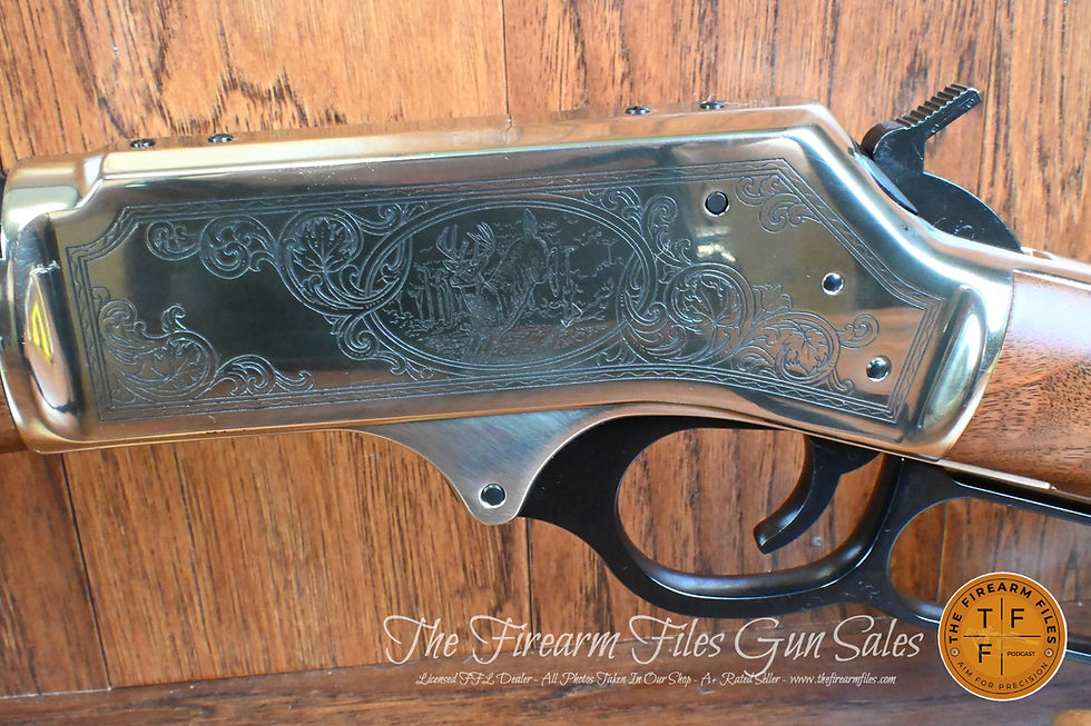 Thumbnail: Henry Brass Wildlife Edition, Walnut, Engraved, 30-30 Win, H009BGWL, N