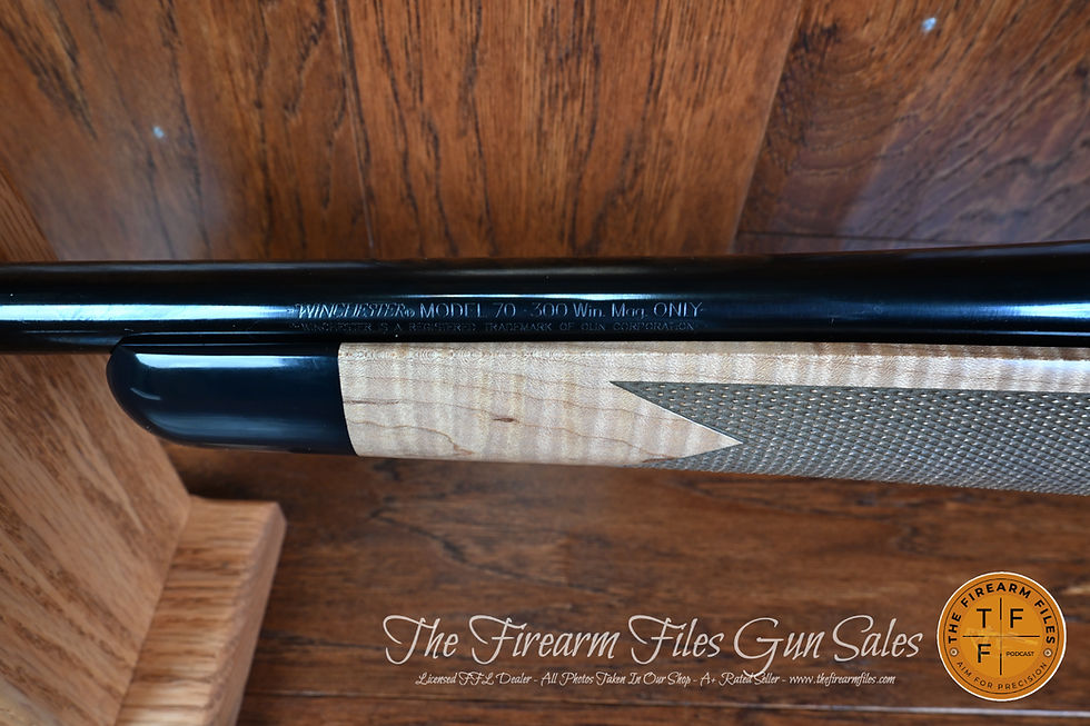 Thumbnail: Winchester Model 70 Super Grade, Maple, 300 Win Mag Rifle, New