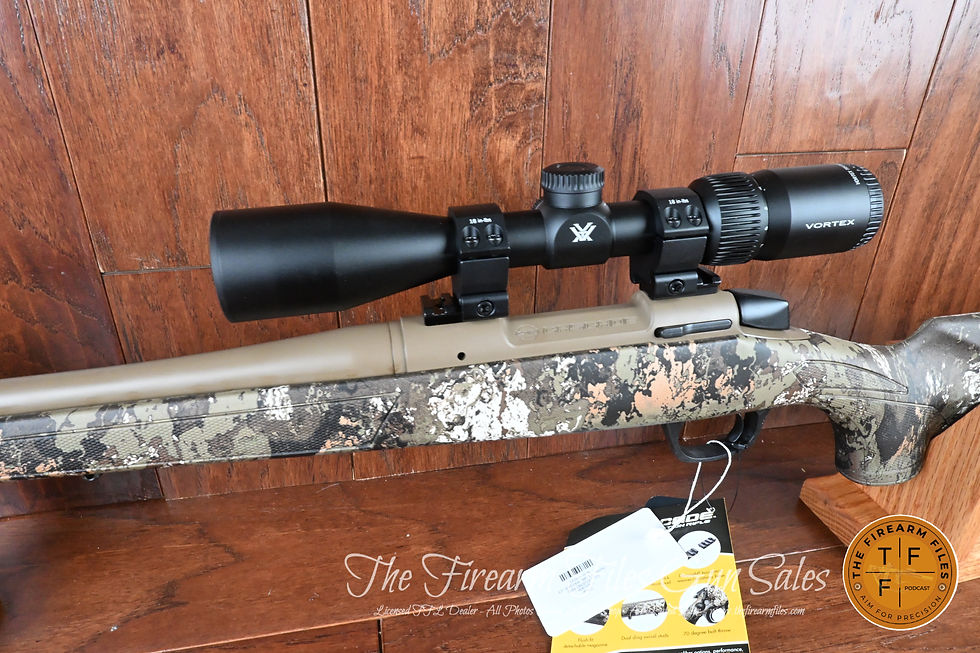 Thumbnail: CVA Cascade Veil 350 Legend Rifle, Wideland Camo, FDE, with Vortex Scope, New