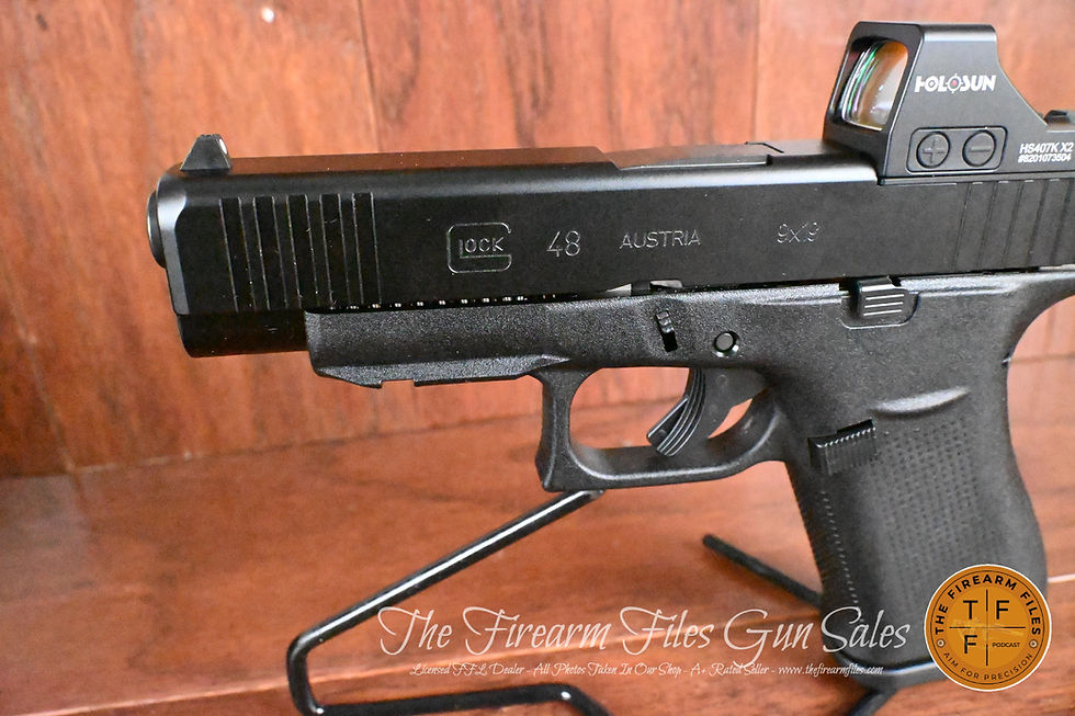 Thumbnail: Glock 48 MOS 9mm, with Holosun 407K Red Dot, Combat Pistol, New
