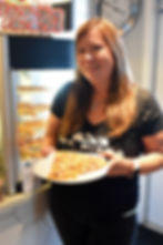 Co-owner Suzanne Jackson has been making her own pizza dough for 20 years. Credit: Brit Allen.