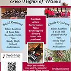 Hello Mountain Times Readers,   My name is Amanda and I’m the fundraising chair volunteer of Sandy High Music Foundation and a Sandy High parent. SHMF is a nonprofit parent volunteer group supporting the music program of Sandy High School. We are not affiliated with the Oregon Trail School District.   This year, our fundraising goal is a new piano! 12/10 is the High School Winter Band concert 12/17 is the High School Choirs concert! Each night we will have a silent auction and bake sale to help raise funds for the new piano.  The current Steinway piano is 120 years old, and while it still plays music, it needs a major tuneup. It also has to be rolled down the hall and onto the stage every time there’s an event. We know our music program deserves better! This new piano will live on the stage keeping it in tune and in pristine condition longer. Our terrific Choir director, Mr.Chase , reached out to Michelle’s Pianos and they have one on consignment. It’s a 9’ concert grand piano on loan to us for our concerts this winter generously from Michelle’s piano. The Samick concert piano was just delivered to the Sandy High stage on 12/6. We have less than 2 weeks to raise $16,500 or the piano has to go back to Michelle’s Piano store.   This piano, if we can raise the funds, will be an amazing new addition to the music and community of Sandy for decades and generations!   Please help us share this terrific opportunity with the community.  Thank you Amanda Beals