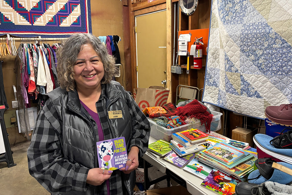Community volunteer Laura Crofoot Oversees Helping Hands Resources Expansion