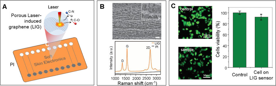 Recent advances in laser-induced-graphene-based soft skin electronics for intelligent healthcare