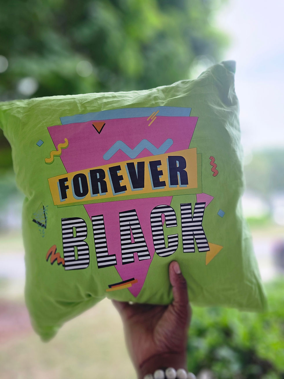 Thumbnail: Statement pillow: Forever Black