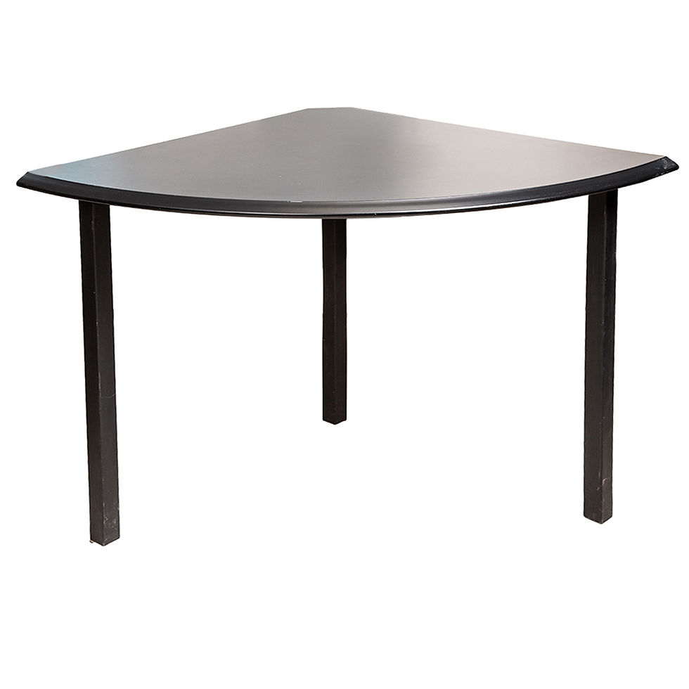 Round Conn Top; (835x835x25)mm, Black