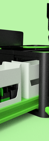 Black filament storage drawer for Bambu Lab X1C