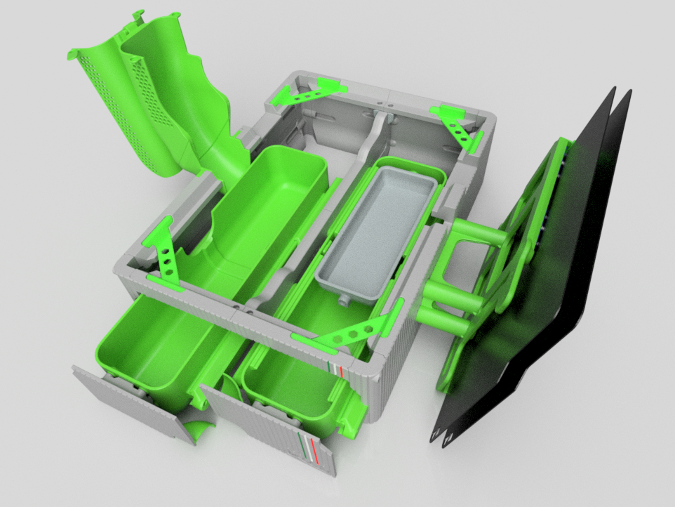 Image of the Drawer A1 Mini Low Edition, designed for your Bambu A1.