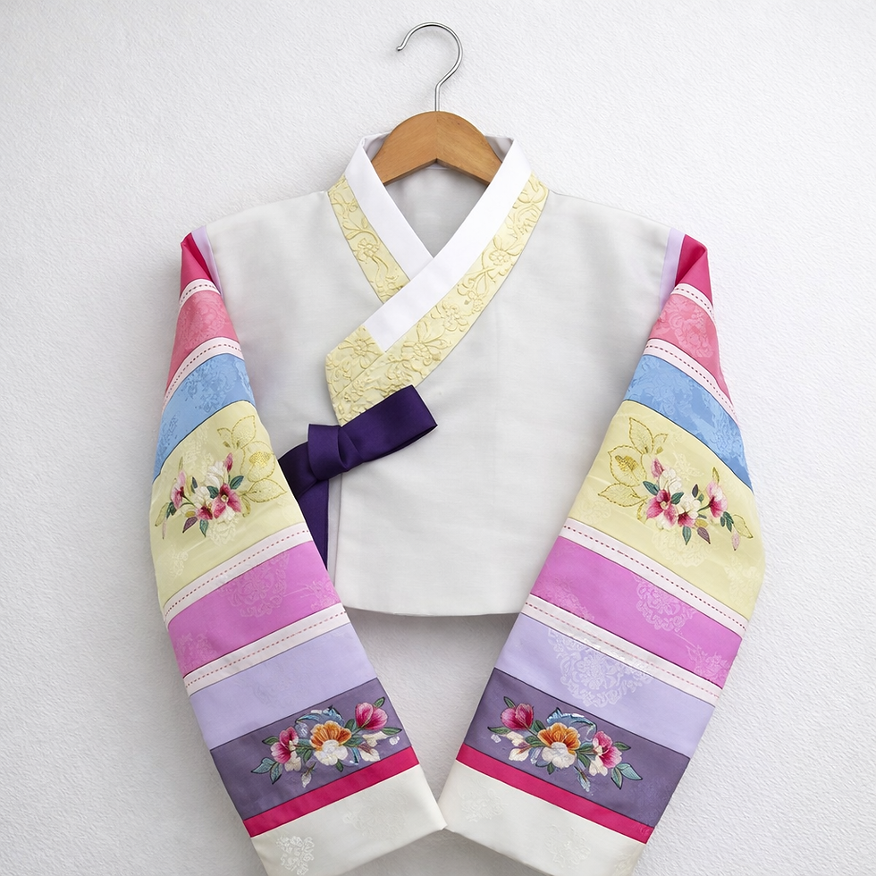 Thumbnail: Rare Fabric Embroidered Saekdong Jeogori