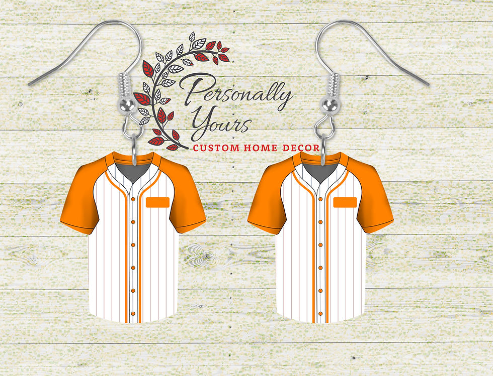 Thumbnail: Assorted Colors "Sports Jersey" Baseball Jersey Earrings