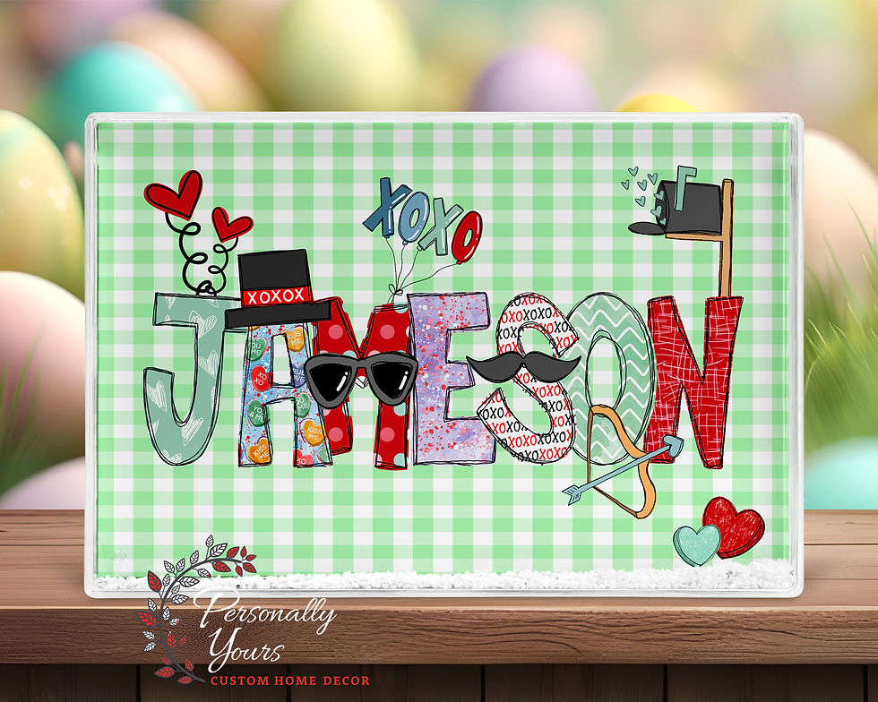 Thumbnail: '"Custom Rectangle Valentine's Photo Shaker