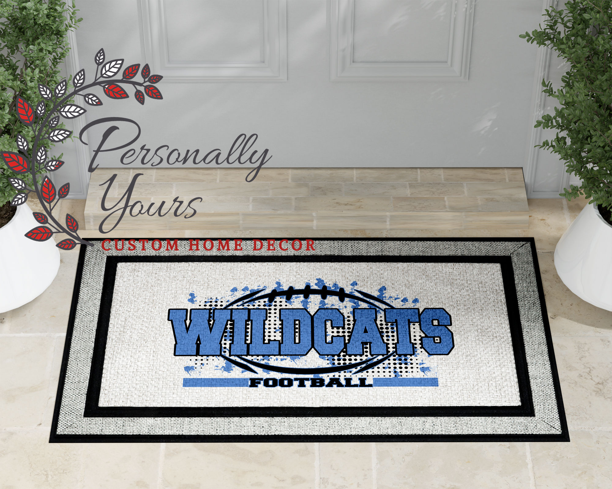 "Camden County Wildcats Football" Doormat
