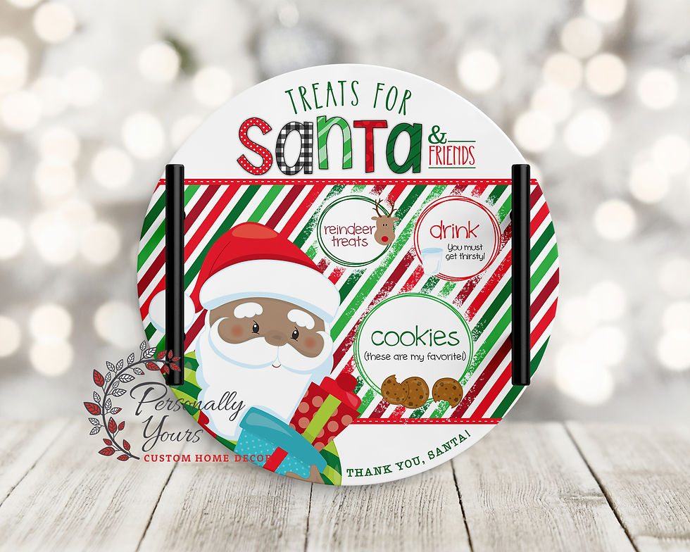 Thumbnail: "Whimsical Treats for Santa/Reindeer Treats" Round Tray
