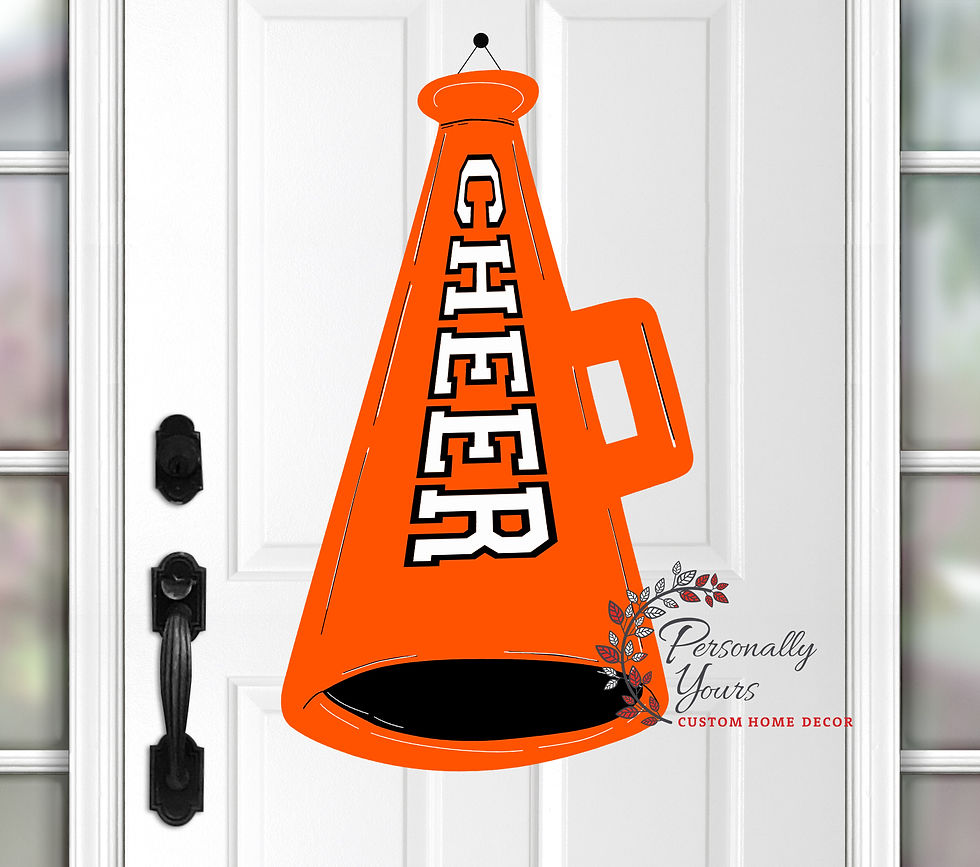 Thumbnail: "School CHEER" Megaphone Door Hanger