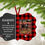 Thumbnail: "Personalized Buffalo Plaid Pet Photo Memorial" Aluxe Ornaments