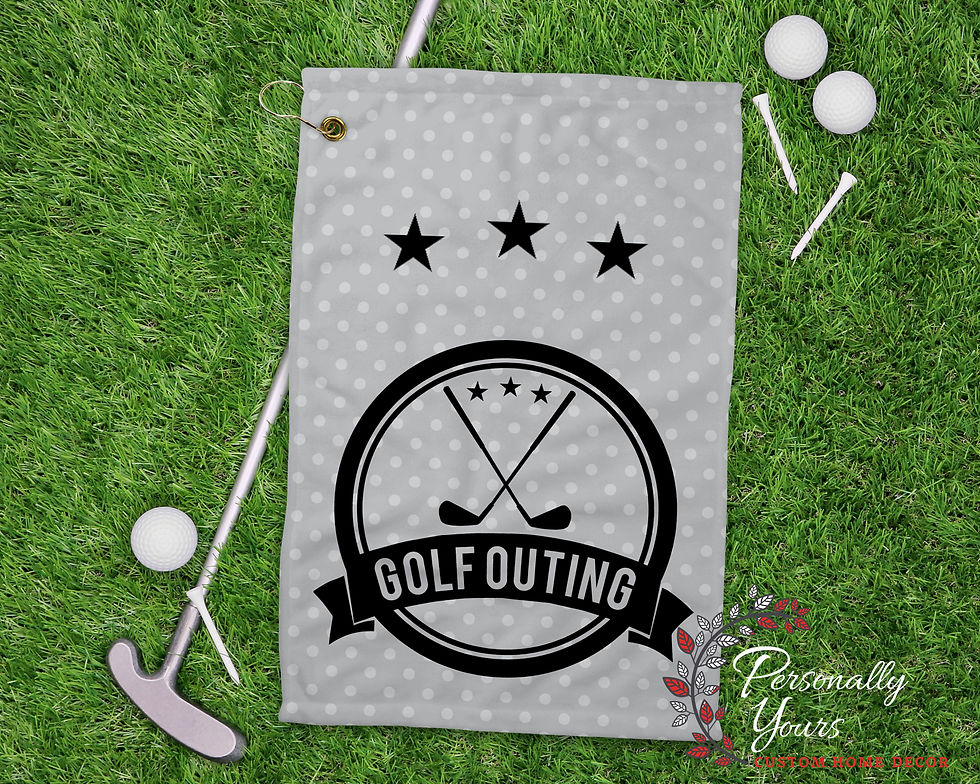 Thumbnail: "Golf Outing" Golf Tee Holder Bag Tag