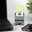 Thumbnail: "Green Quatrefoil Black Chevron Presidio Monogram" Desk Set