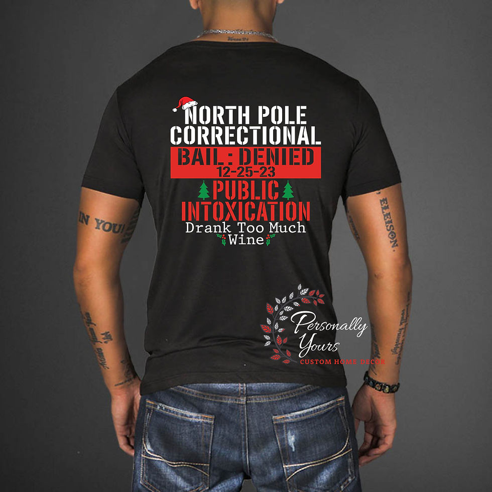 Thumbnail: "North Pole Correctional" Christmas Family T-Shirts