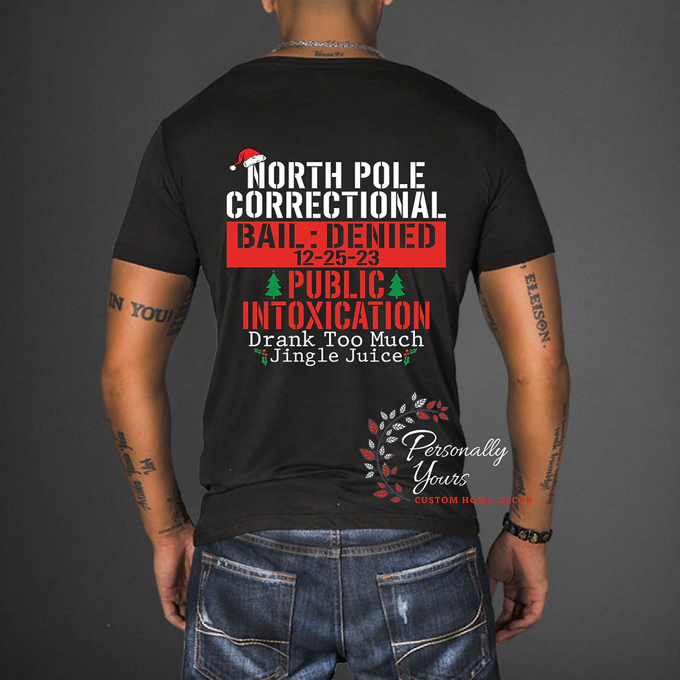 Thumbnail: "North Pole Correctional" Christmas Family T-Shirts