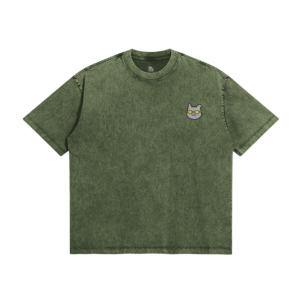 Miniaturbild: Oversized Snow-Wash T-Shirt „Hanguwe"