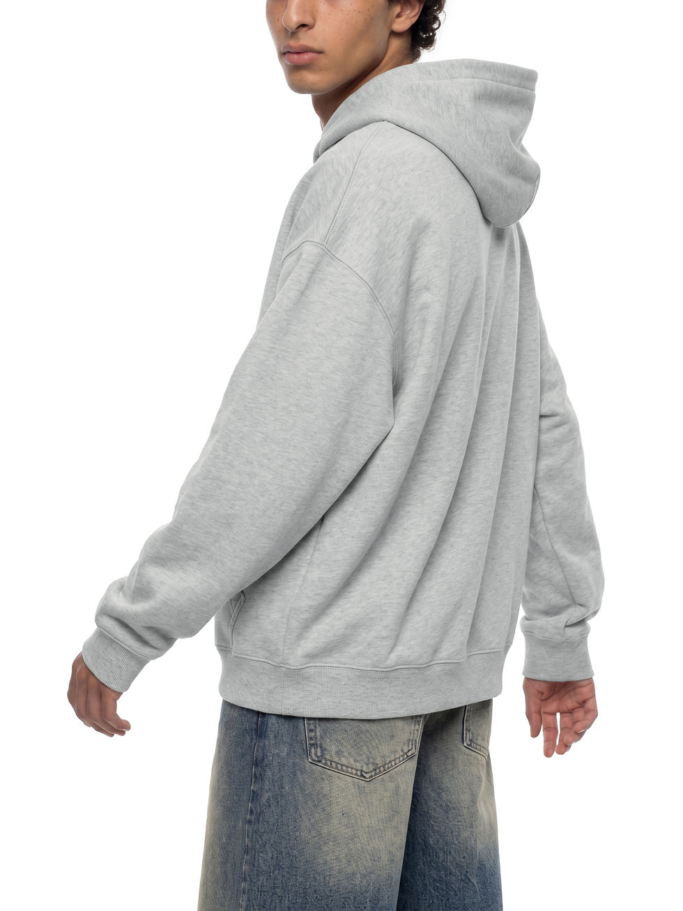 Miniaturbild: Hellgrauer Hoodie „Hanguwe"