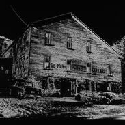 High Contrast Derivation Print, Hammondsport, NY1983