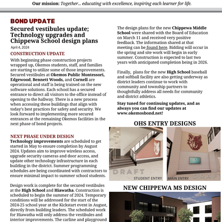 March 2024: Bond Update Newsletter