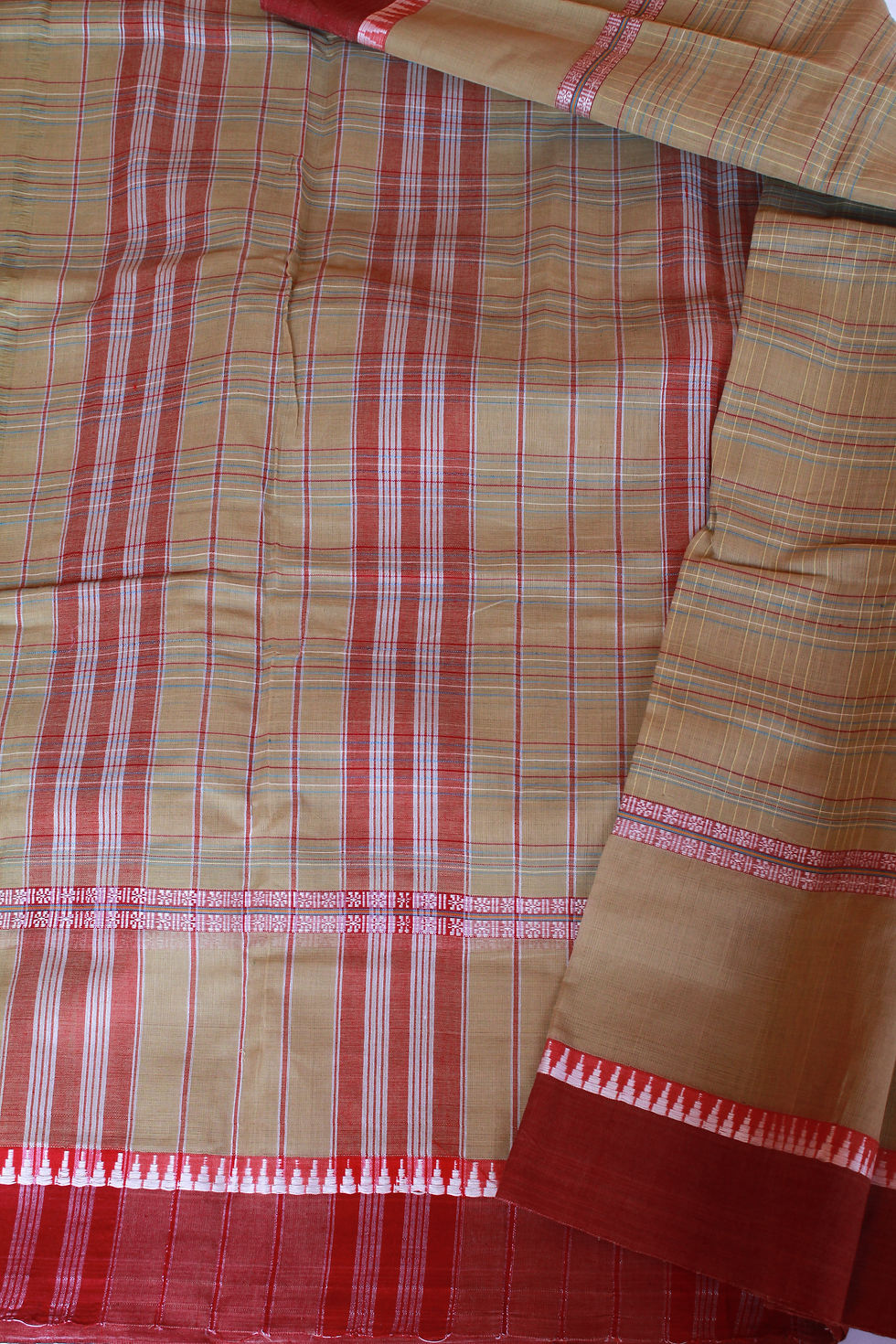 Miniaturbild: Mekhala Rukmapur Pure Cotton saree