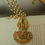 Thumbnail: Kamakshi pendant Kemp stones with pearl chain