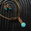 Thumbnail: Lolita turquoise stone pendant hasli choker