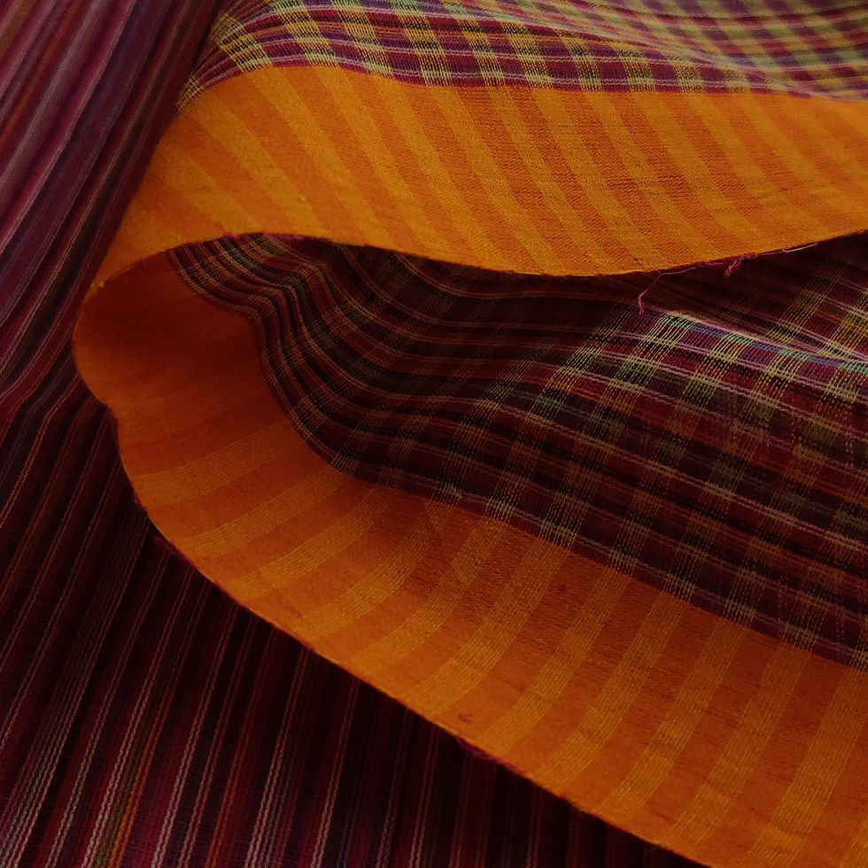 Thumbnail: Asha Pink Dhaniakhali Handloom Cotton Saree