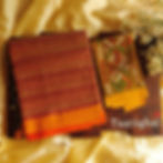 Asha Orange Dhaniakhali Handloom Cotton Saree