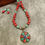 Miniaturbild: Chameli Red Howlite and Turquoise Beads with Tibetan Pendant