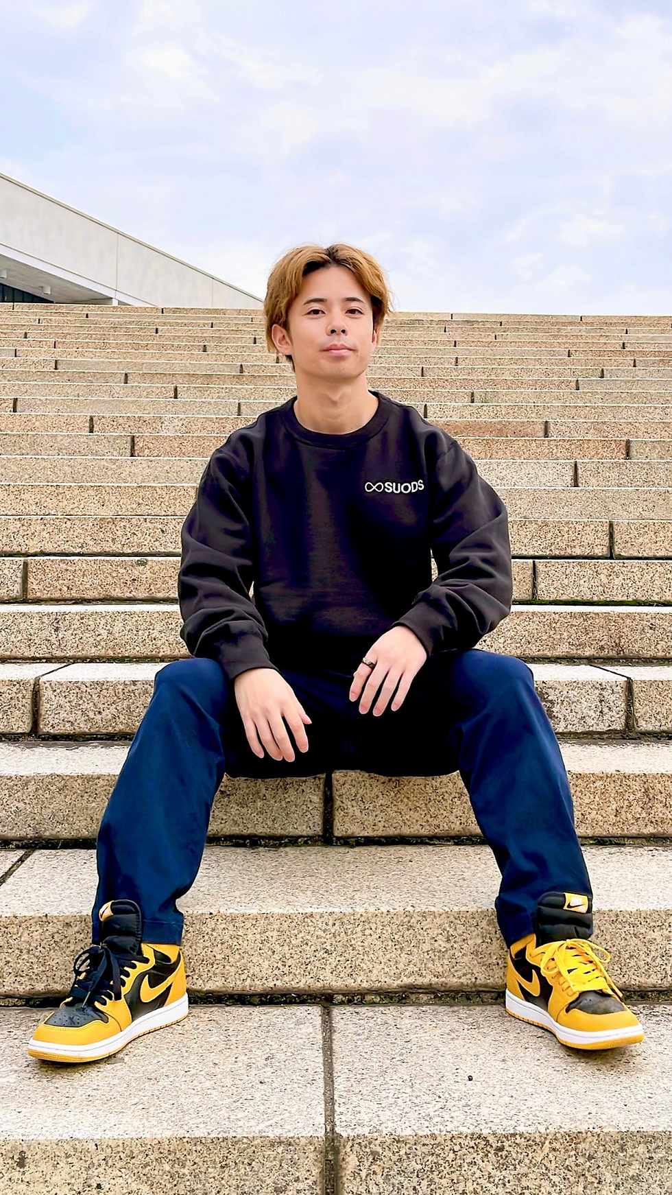 サムネイル： 【数量限定】"SUODS ORIGINAL LOGO SWEATSHIRT"【black - white logo】