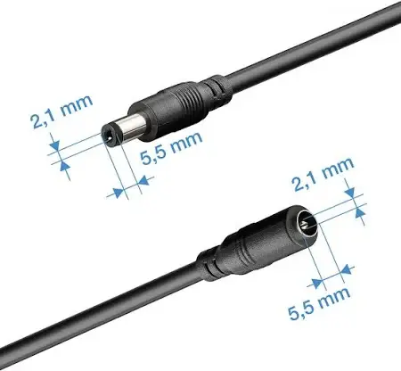 Miniature : 3m DC Power Verlängerungskabel 12V | Farbe schwarz