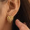 Thumbnail: Gold Filled Titanium Steel Necklace and Earrings Set
