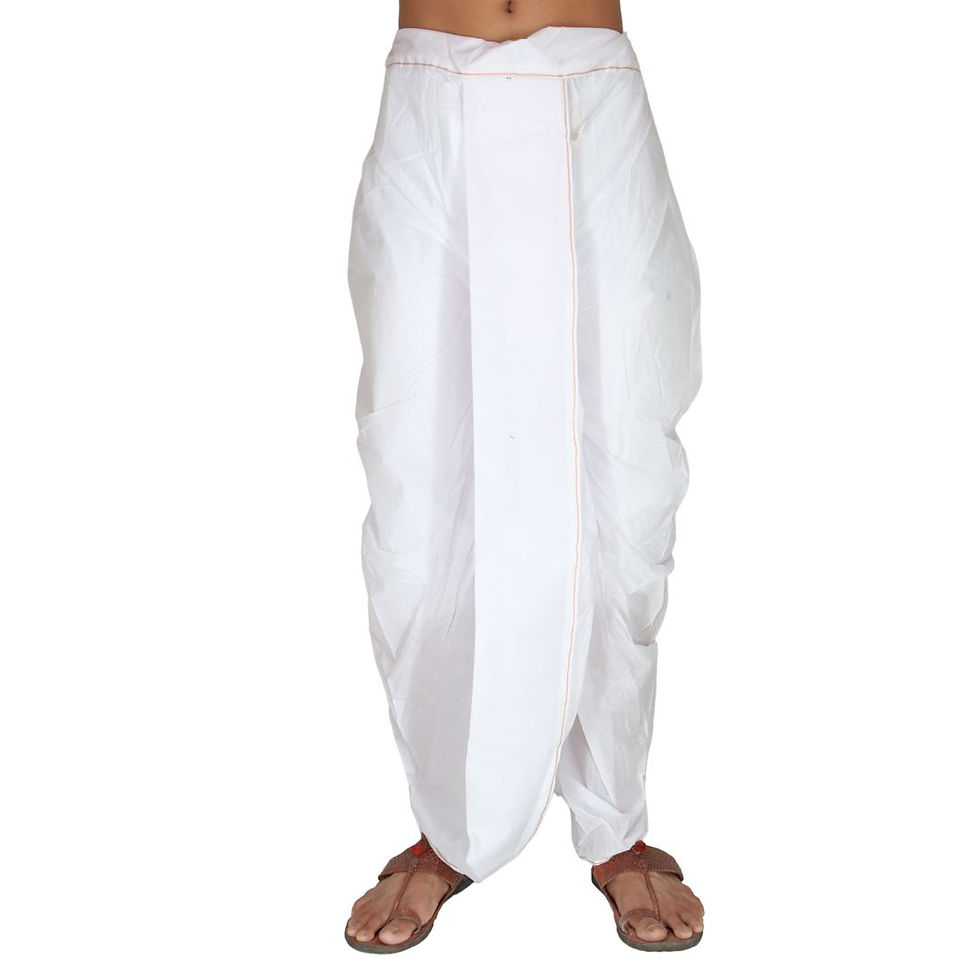 Thumbnail: Plain White Dhoti