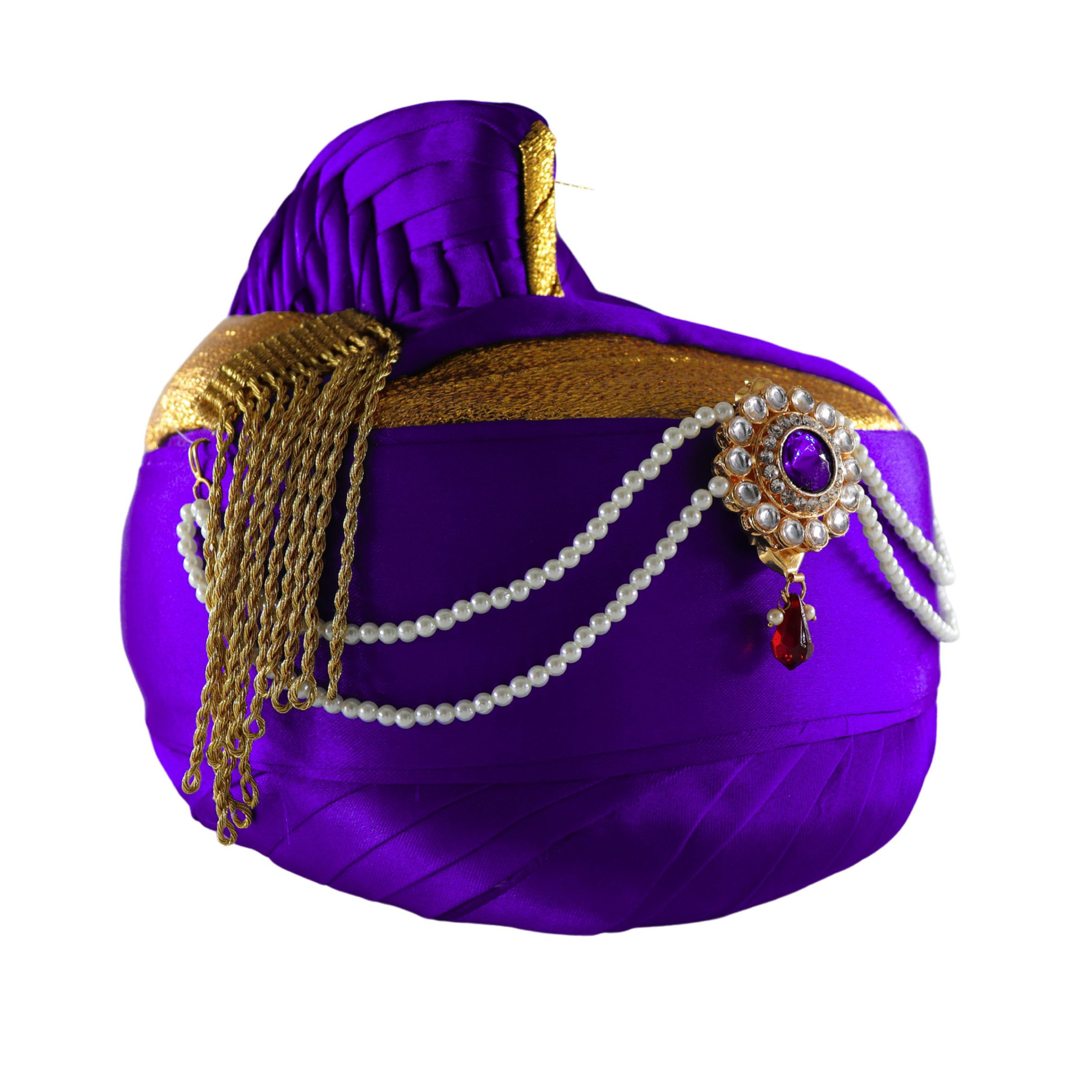 Blue Moti Shirpech Puneri Pagadi