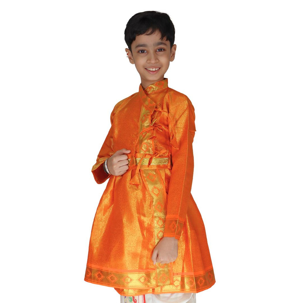 Thumbnail: Boys Orange Peshwai Barabandi