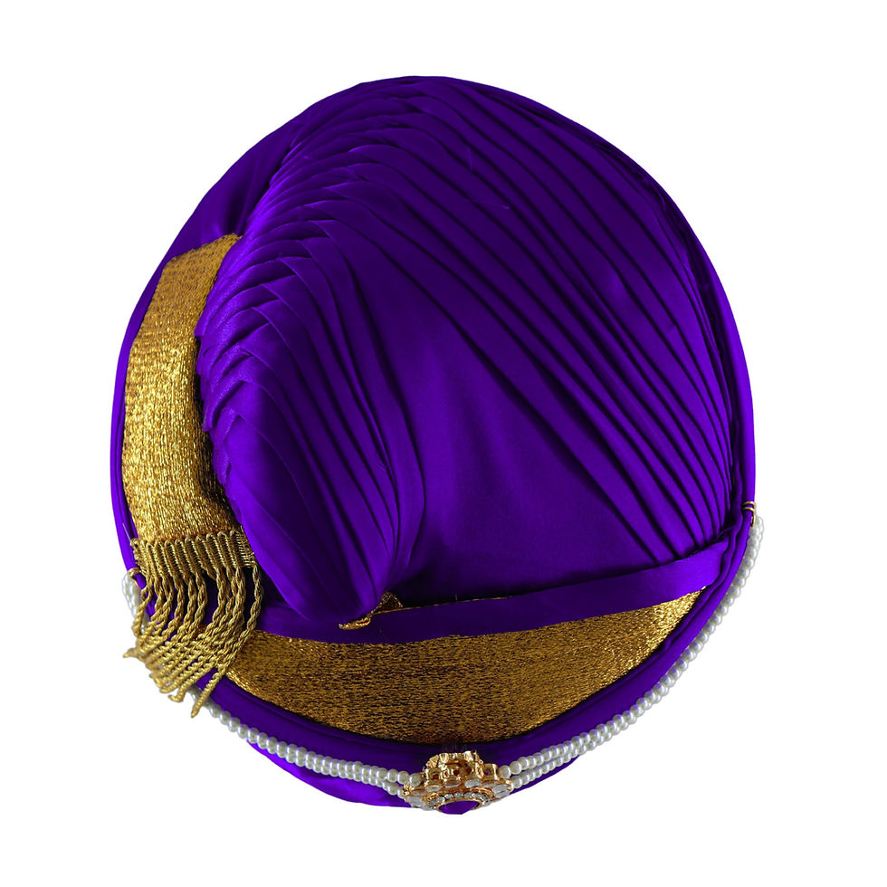 Thumbnail: Blue Moti Shirpech Puneri Pagadi