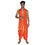 Thumbnail: Orange Big Border Dhoti Uparana Set