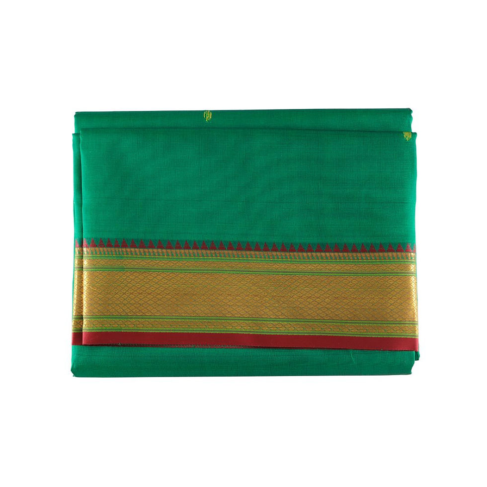 Green Belagavi Silk Saree