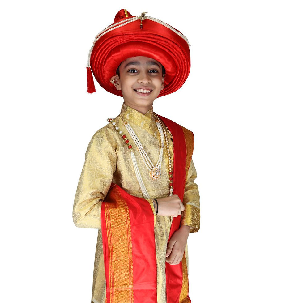 Boys Cream Peshwai Barabandi