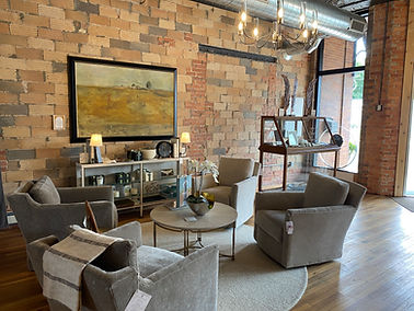 Showroom floor display at Inspiring Home