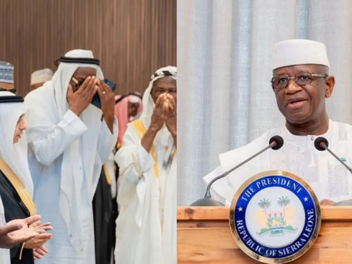 President Bio Welcomes Returning Pilgrims at State House