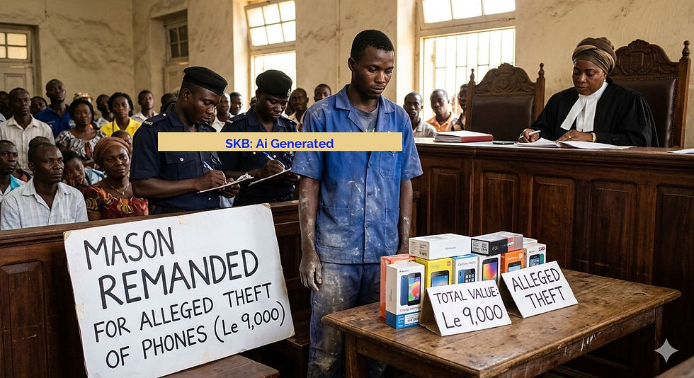 Mason Remanded Over Alleged Theft of Phones Worth Le9,000
