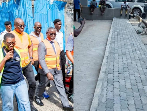 Mayor Aki-Sawyerr Inspects Pavement Improvement Project in Central Freetown