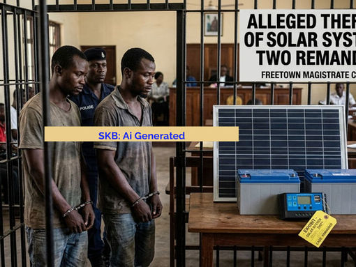 Two Remanded Over Alleged Theft of Solar System in Freetown